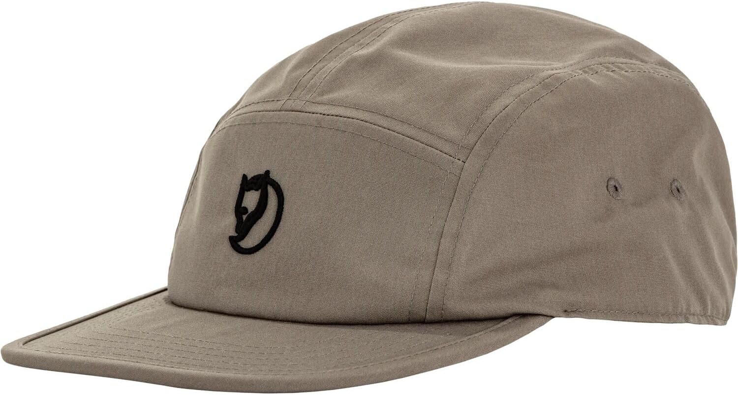 Fjällräven Flat Brim Cap - Durable Cotton Fabric, Adjustable Fit, Classic Style - Hiking, Travel Suede Brown