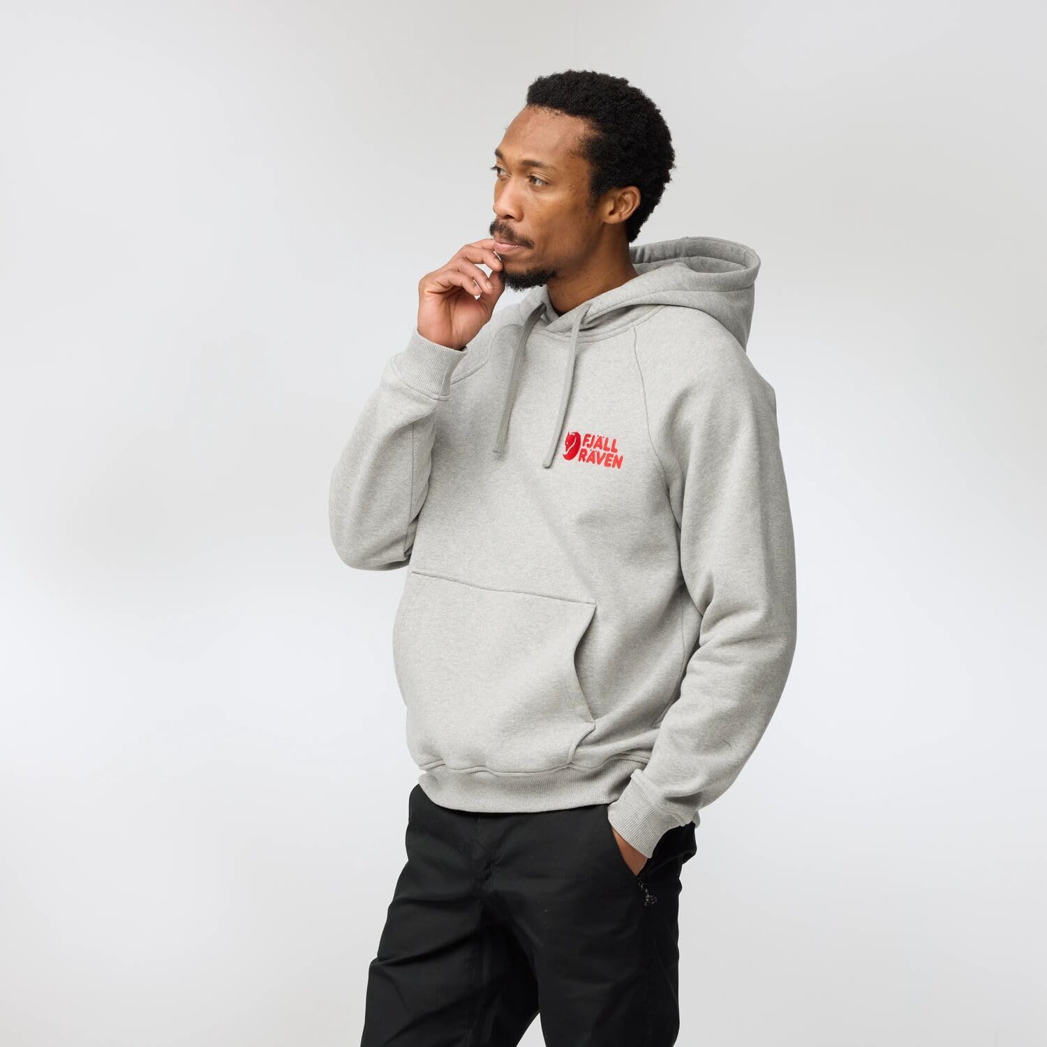 Fjallraven Classic Men's Round Neck Sweatshirt - Relaxed Fit Grey/Melange