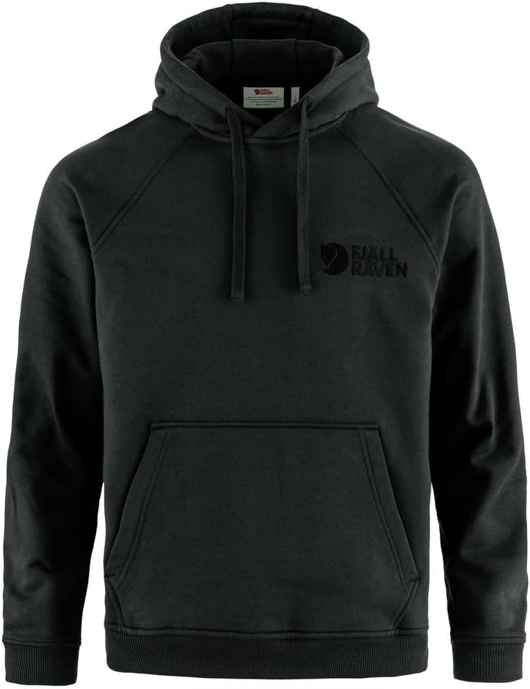 Fjallraven Classic Men's Round Neck Sweatshirt - Relaxed Fit Black
