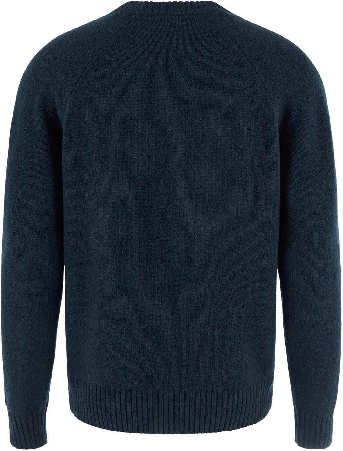 Fjallraven Logo Knit Men's Round Neck Sweater - Regular Fit Dark Navy