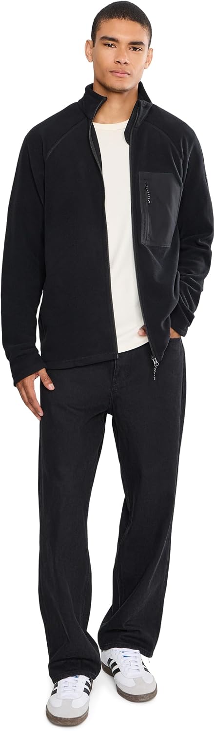 Fjallraven Kaipak Men's Fleece Full-Zip Midlayer Black/Black