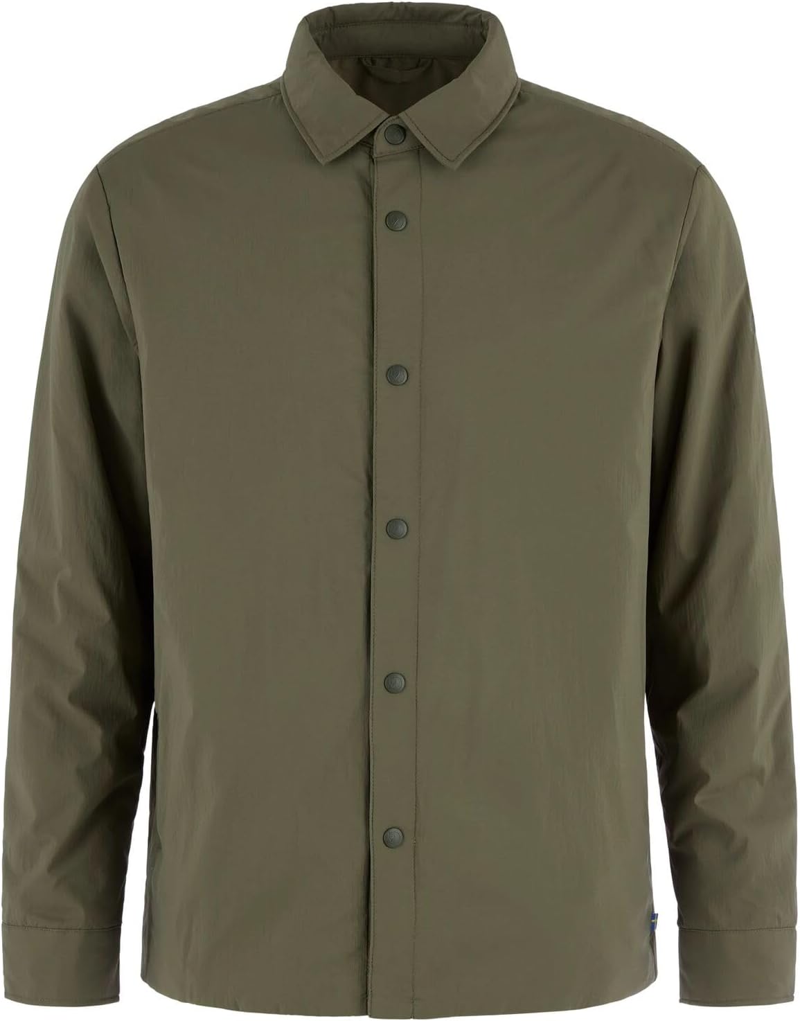 Fjallraven HC Insulated Shirt Jacket Men's Long Sleeve Shirt, Recycled Polyamide - Regular Fit Laurel Green
