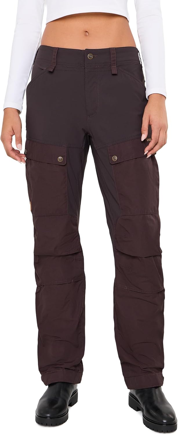 Fjällräven Womens Keb Trousers Curved Black Oak