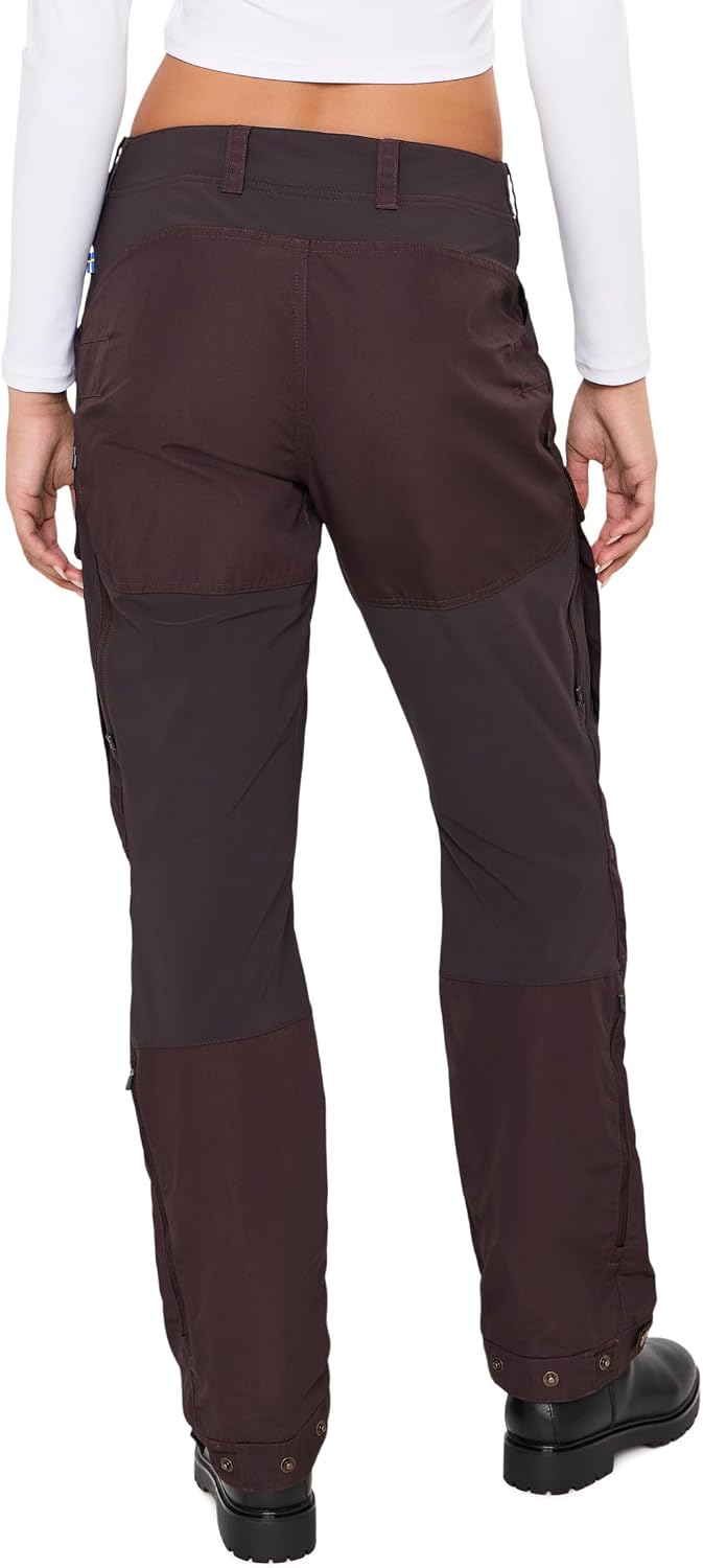 Fjällräven Womens Keb Trousers Curved Black Oak