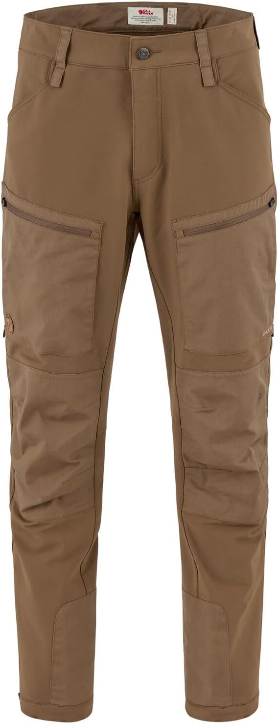 Fjallraven Keb Agile Winter Men's Shell Trekking Pants Wood Brown