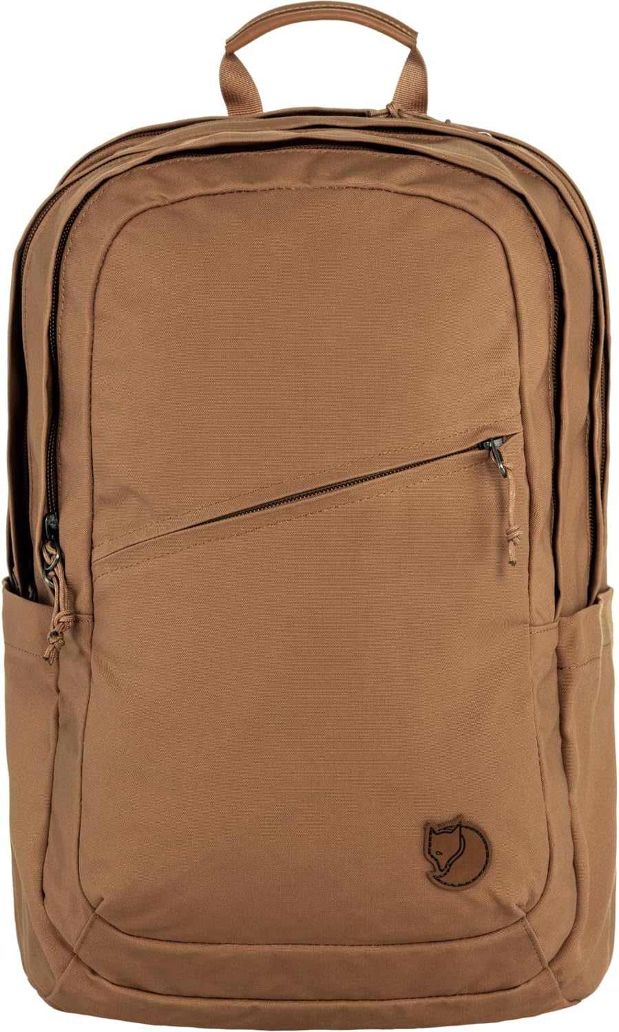 Fjällräven Raven 28 Backpack - Multi-Pocket Organization, Padded Support, Durable Fabric - Commuting, Travel, Khaki Dust