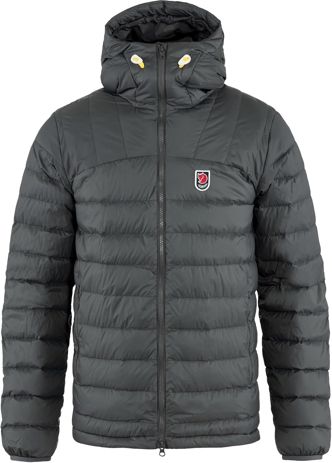 Fjällräven Expedition Pack Down Hoodie Men's Jacket - Lightweight Warm Packable Insulated Winter Layer for Hiking Trekking Basalt