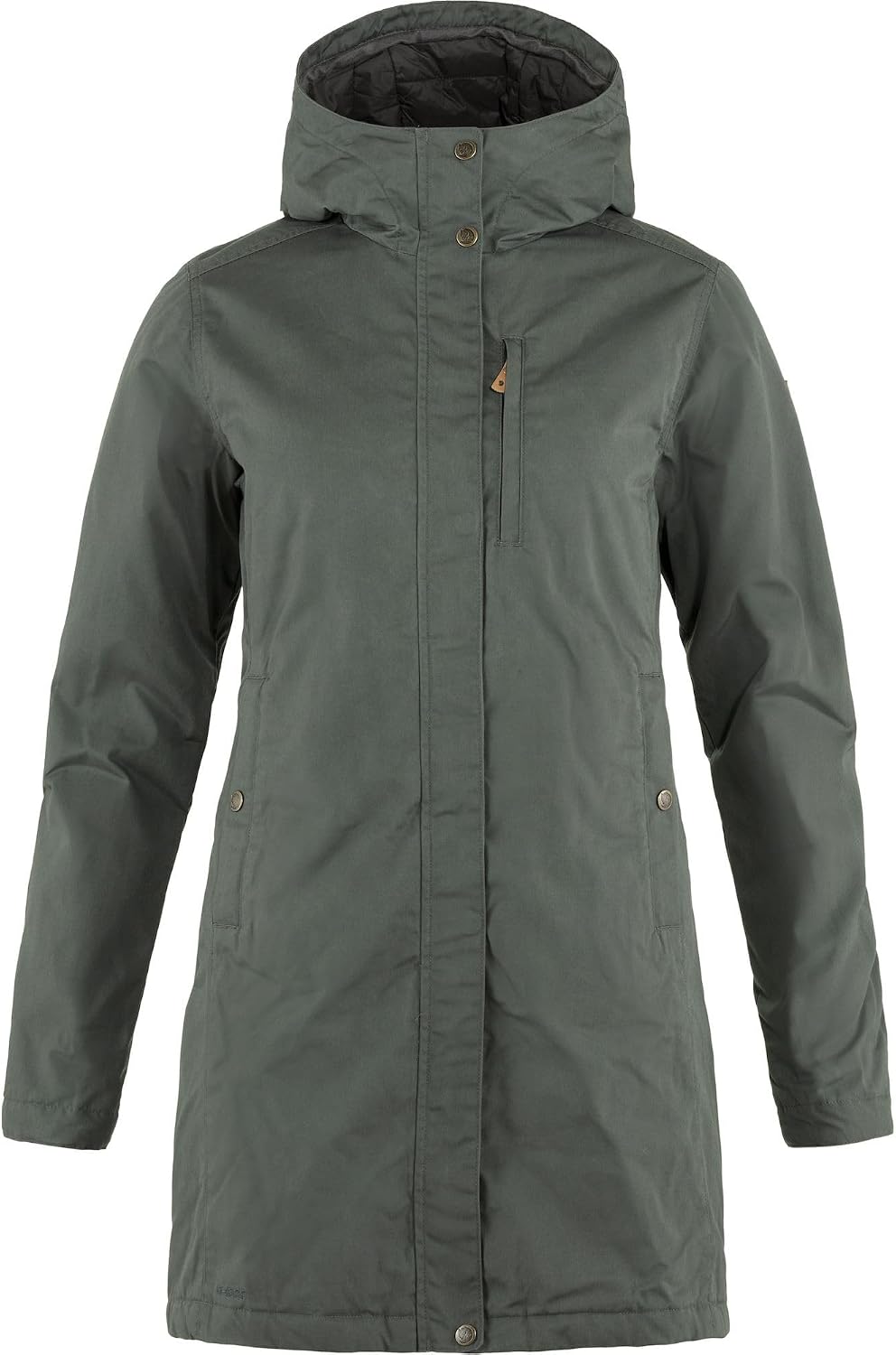 Fjällräven Kiruna Padded Parka Women's Coat - Warm Insulated Durable Winter Jacket for Outdoor Everyday Wear Basalt
