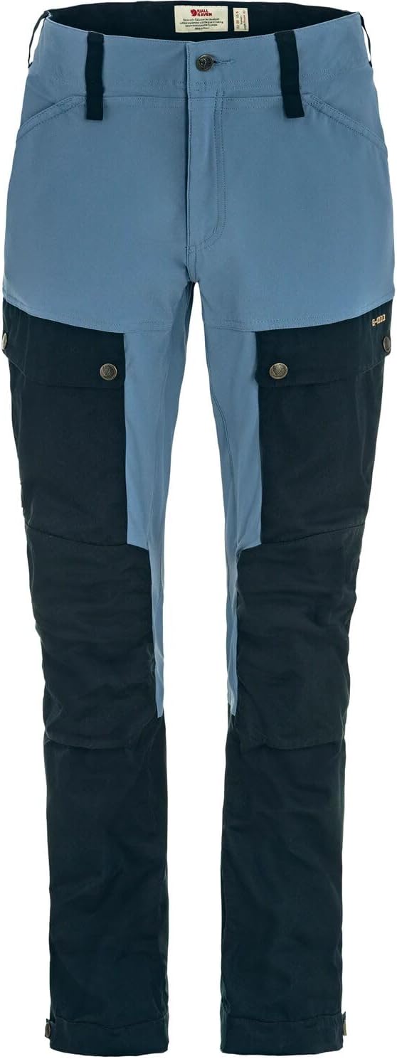 Fjällräven Womens Keb Trousers Curved Dark Navy/Dawn Blue
