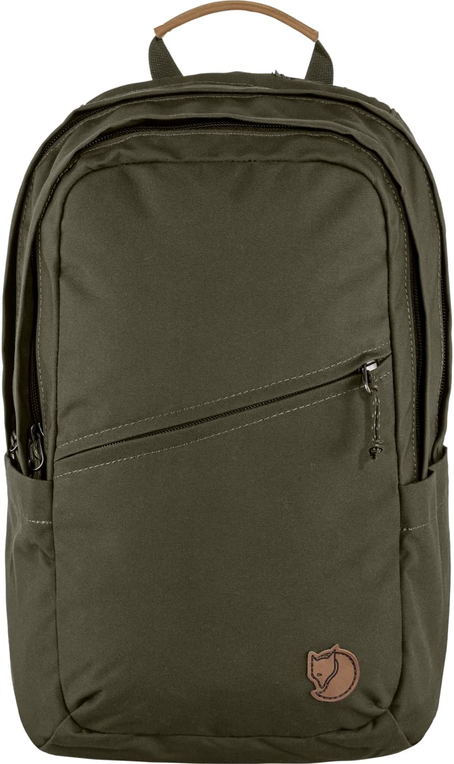 Fjällräven Raven 20 Backpack - Multi-Pocket Organization, Padded Support, Durable Fabric - Commuting, Travel, Dark Olive
