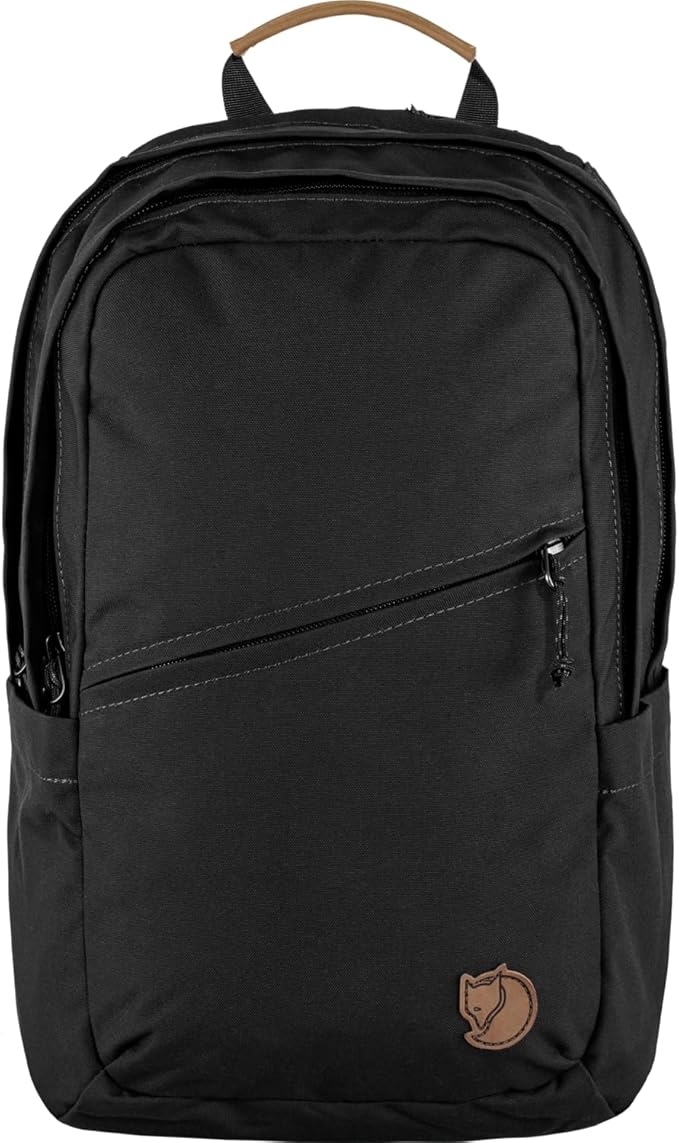 Fjällräven Raven 20 Backpack - Multi-Pocket Organization, Padded Support, Durable Fabric - Commuting, Travel, Black