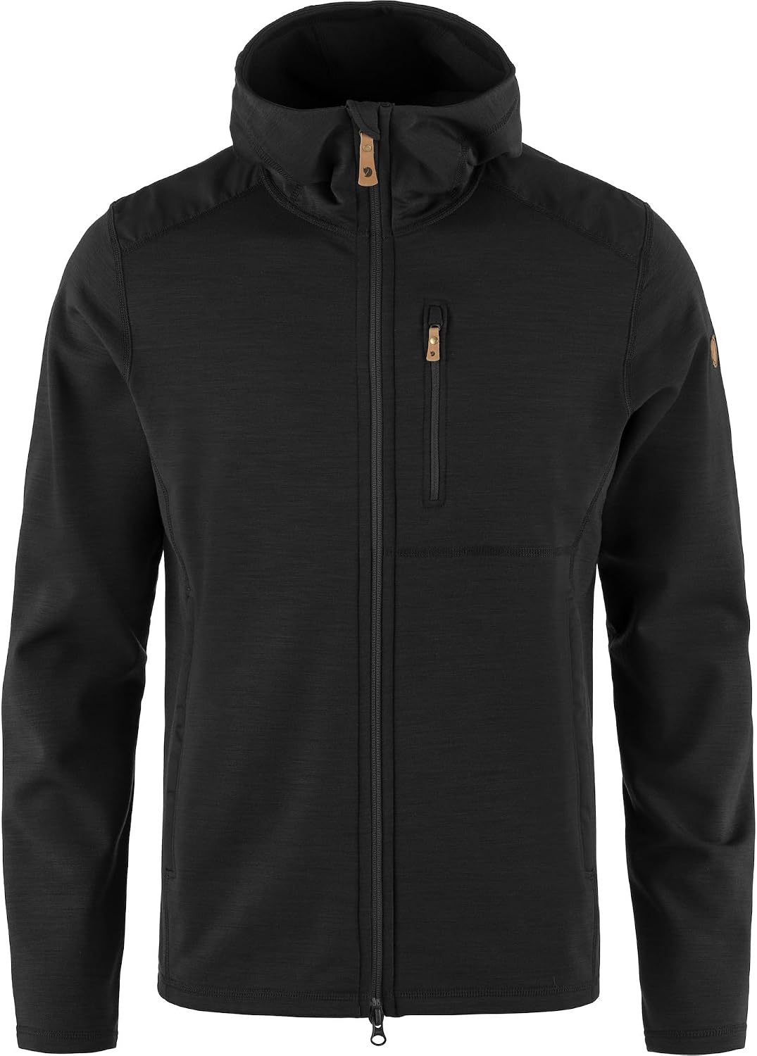Fjällräven Keb Fleece Men's Hooded Jacket - Insulated Fleece, Breathable Warmth, Durable Construction - Hiking, Trekking Black