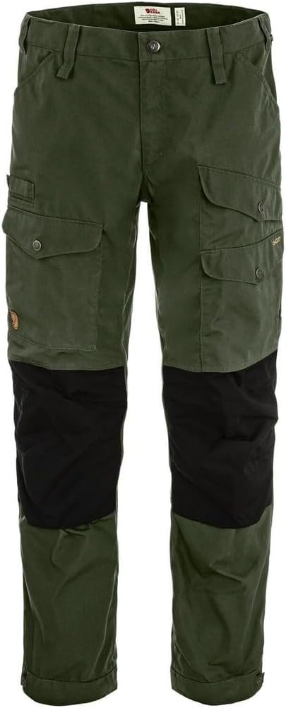 Fjallraven Vidda Pro Ventilated Men's Hiking Trousers - Durable, Breathable, Wind & Water Resistant Trekking Pants Deep Forest/Black