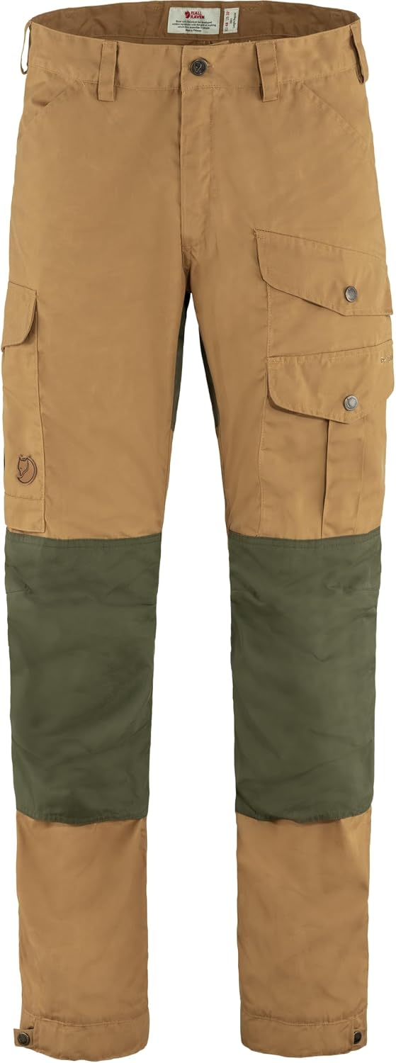Fjällräven Vidda Pro Men's Hiking Trousers (US, Wasit Inseam, 29, 32, Regular, Regular, Buckwheat Brown-Laurel Green)