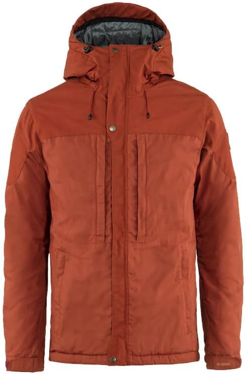Fjällräven Skogso Padded Jacket Men's Coat - Insulated Durable Lightweight Winter Jacket for Outdoor Use Autumn Leaf