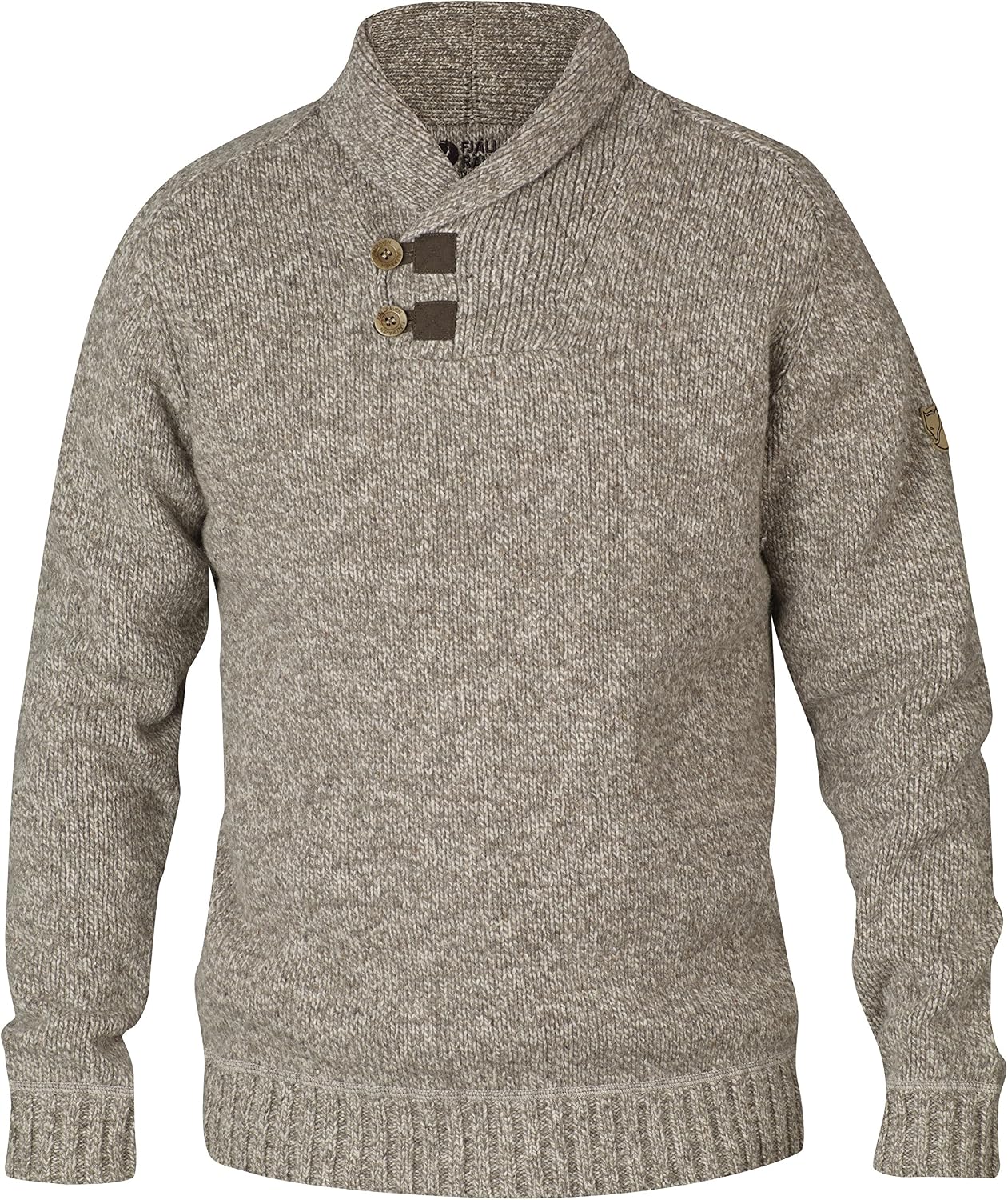 Fjällräven Lada Sweater Men's Pullover - Warm Soft Knit Everyday Layer for Casual Outdoor Use Fog