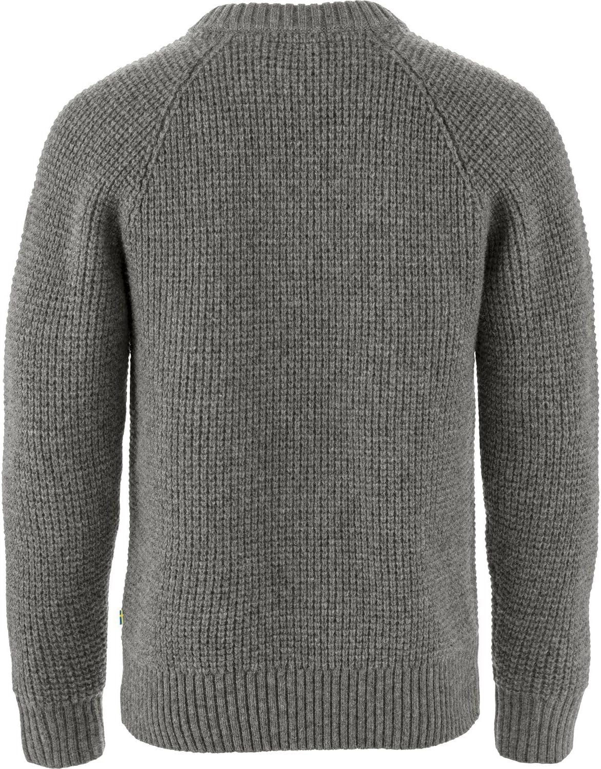 Fjallraven Ovik Waffle Knit Men's Round Neck Sweater - Regular Fit Grey