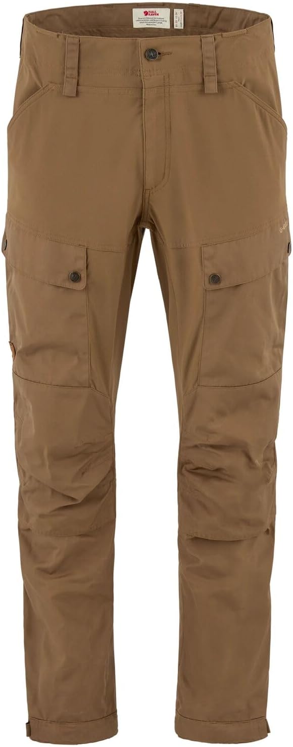 Fjällräven Keb Men's Trekking Trousers - Durable, Water Resistant, Vented, Reinforced Stretch Fabric - Hiking, Trekking Wood Brown