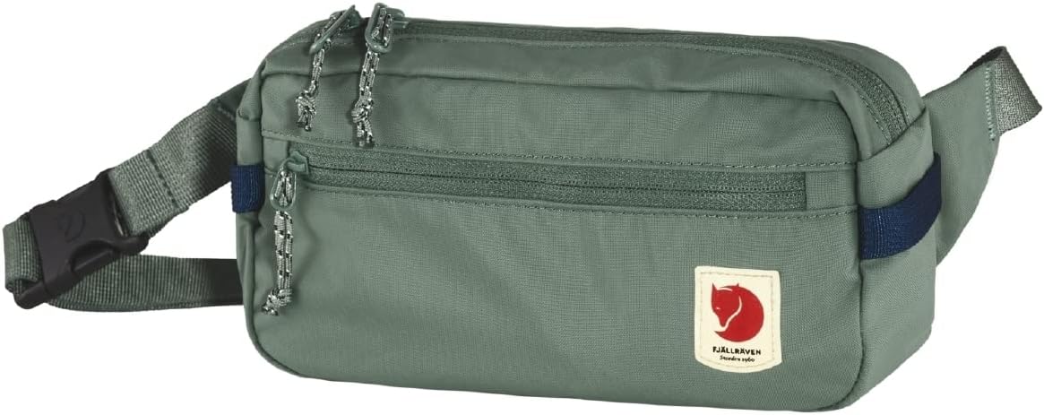 Fjällräven High Coast Hip Pack – Lightweight Waist Pack, Crossbody Sling Bag for Travel, Hiking & Everyday Use, Patina Green