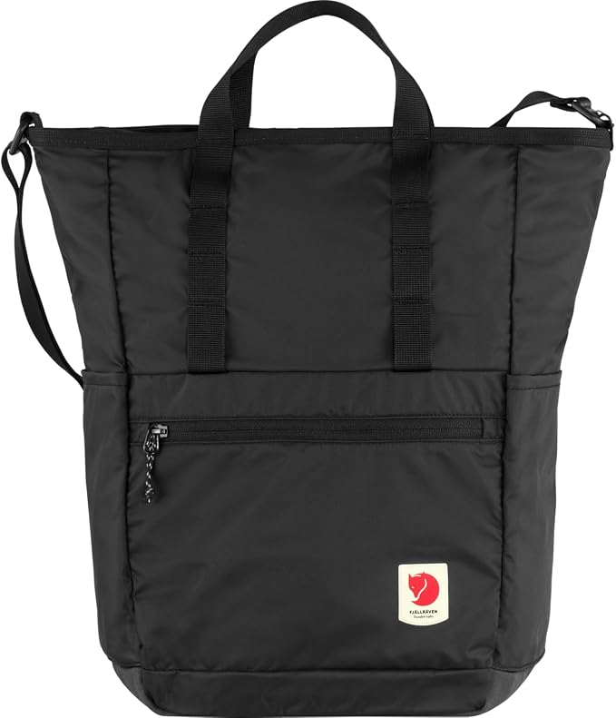 Fjällräven High Coast Totepack - Water-Resistant Fabric, Convertible Carry, Lightweight Design - Travel Black