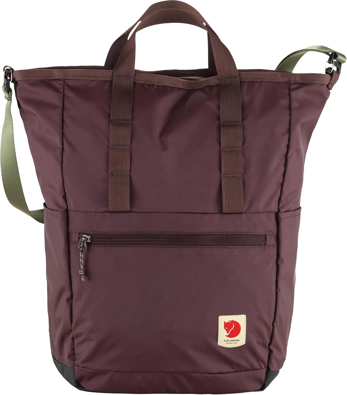 Fjällräven High Coast Totepack - Water-Resistant Fabric, Convertible Carry, Lightweight Design - Travel Blackberry