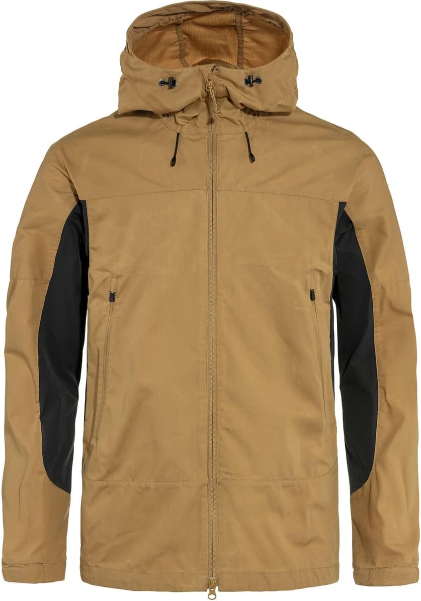 Fjällräven Abisko Lite Men's Trekking Jacket - Lightweight, Stretch, Comfortable, Wind-Resistant Fabric - Hiking, Trekking Buckwheat Brown/Dark Grey