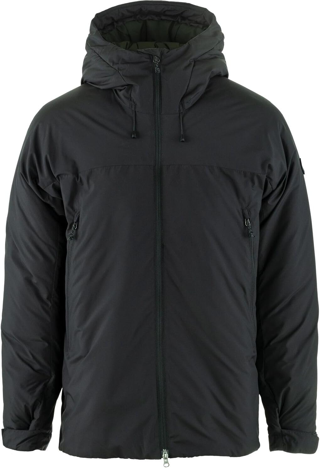 Fjallraven Bergtagen 130 Men's Insulated Full-Zip Midlayer Jacket Black/Deep Forest