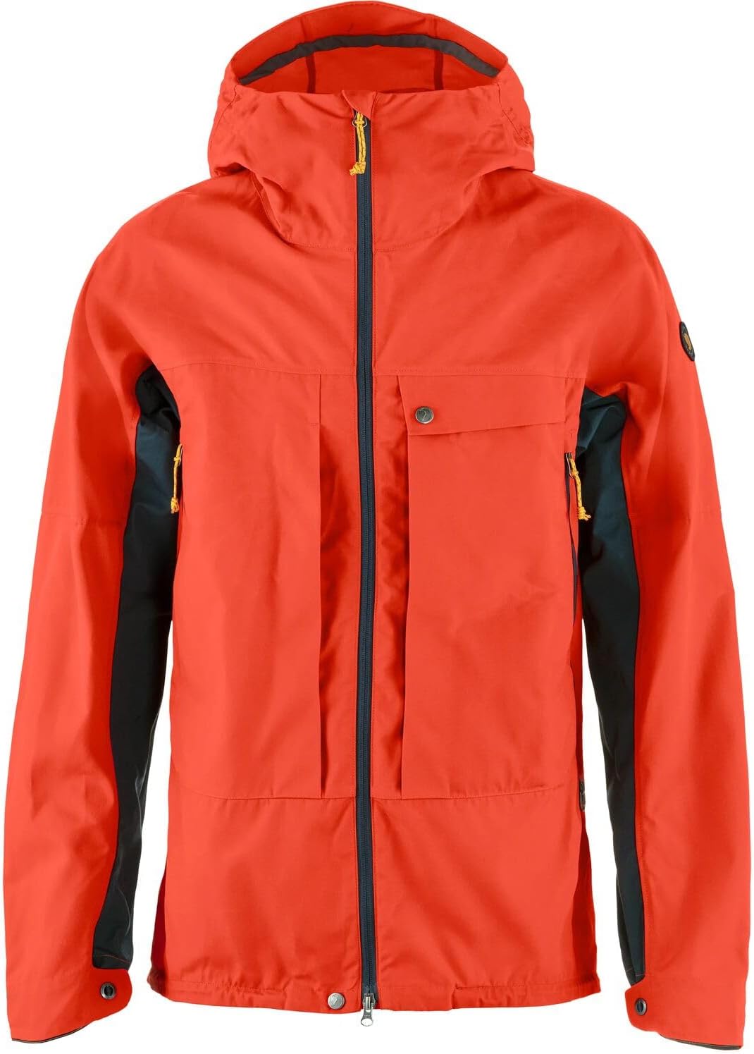 Fjällräven Bergtagen G-1000 Men's Jacket - Durable G-1000 Fabric, Weather Resistance, Technical Fit - Hiking, Trekking Flame Orange/Mountain Blue