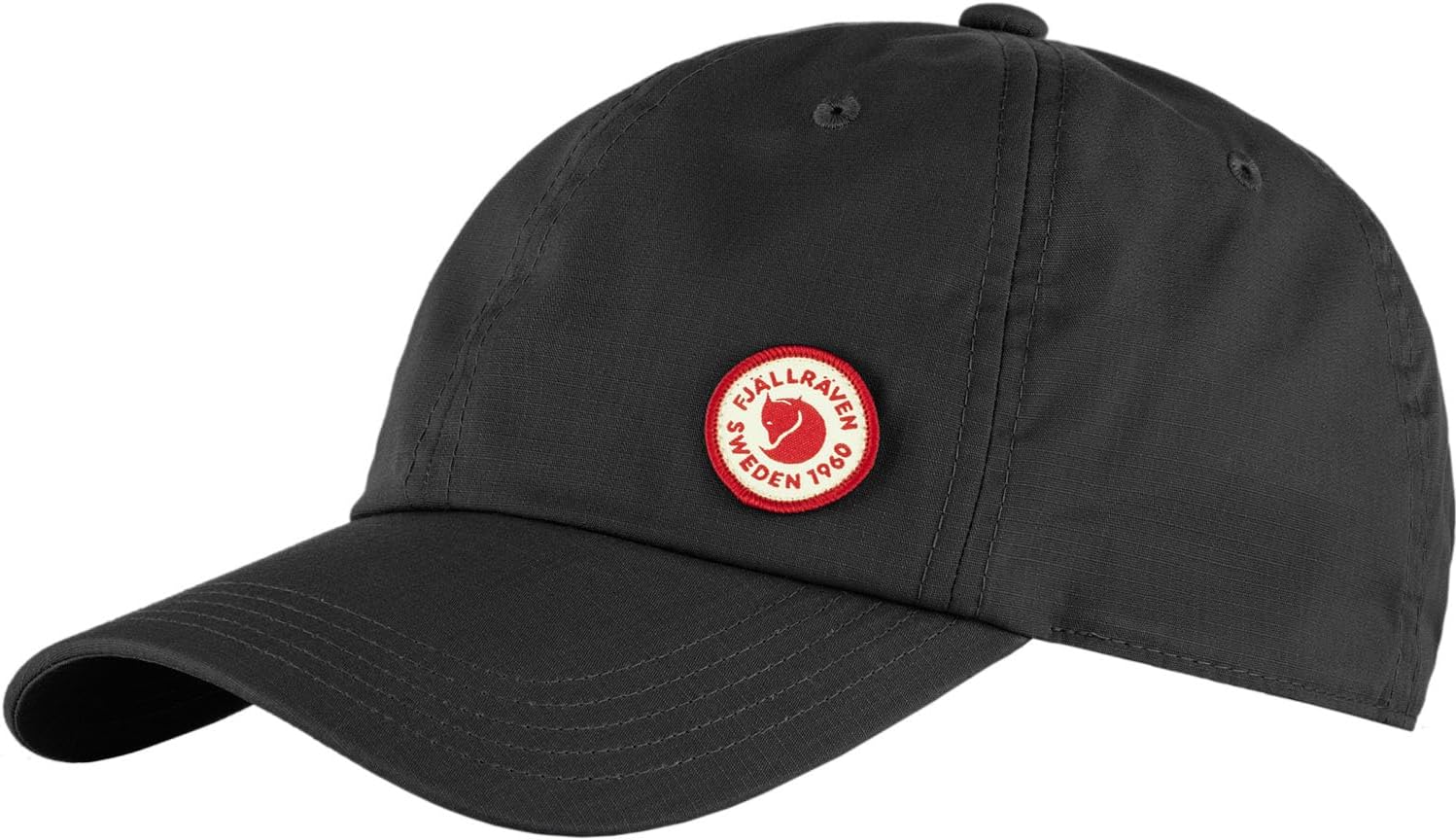 Fjällräven Logo Cap - Durable Cotton Fabric, Adjustable Fit, Classic Style - Hiking, Travel Dark Grey