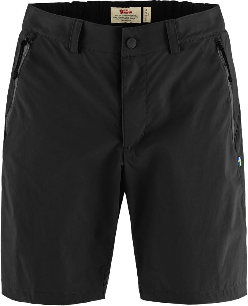 Fjällräven High Coast Pack Men's Shorts - Quick Dry Lightweight Fabric, Packable Design - Hiking, Travel Black