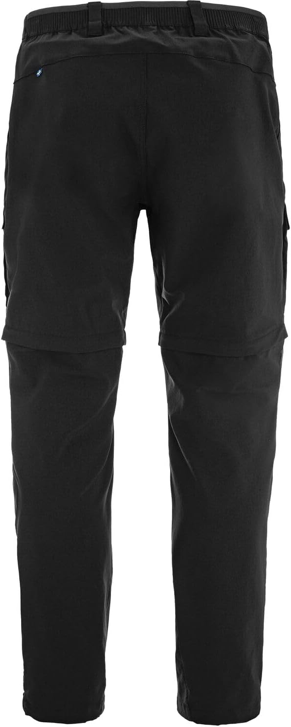 Fjällräven Men's Abisko Hybrid Trail TRS Zip-Off Black