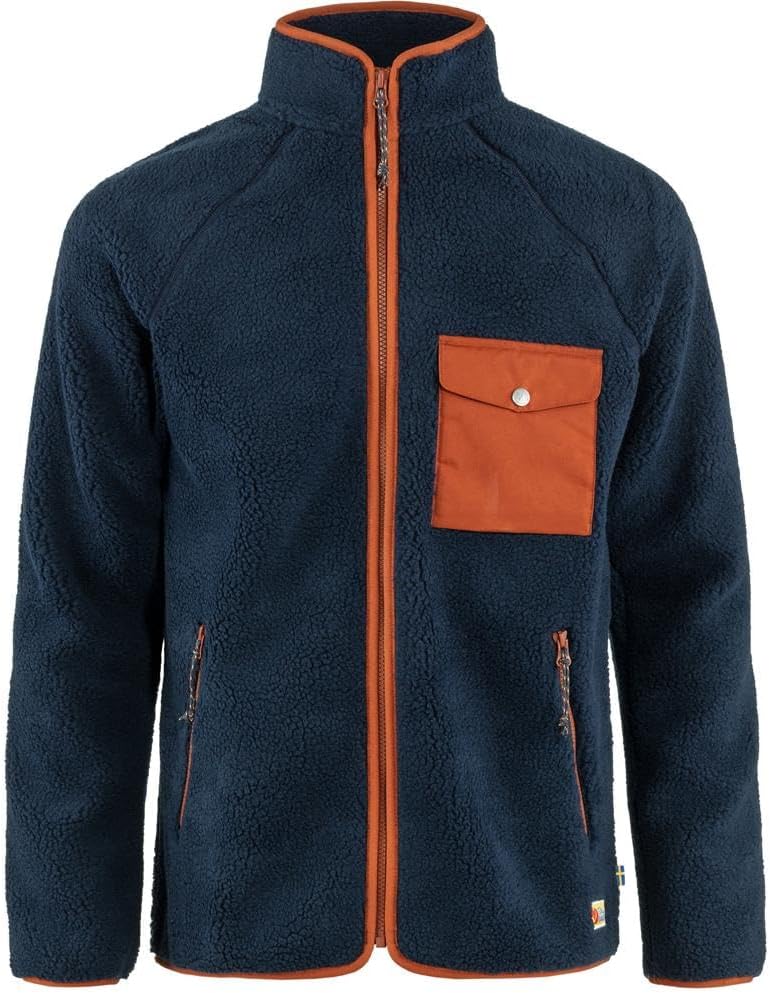 Fjällräven Women's Vardag Pile Fleece Navy/Autumn Leaf