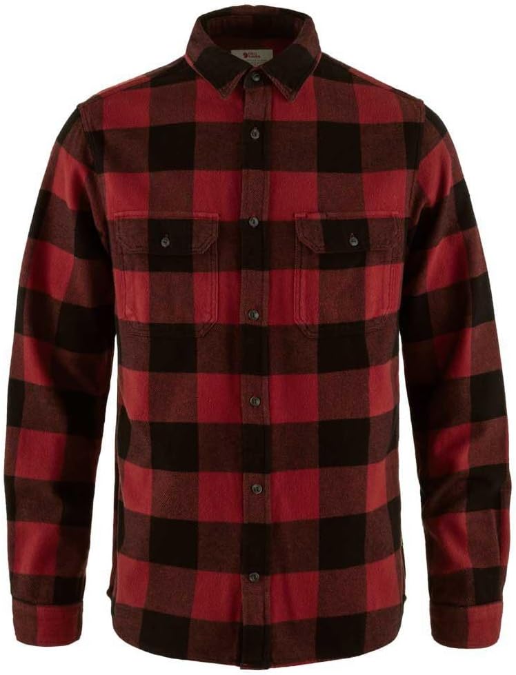 Fjällräven Övik Heavy Flannel Shirt Men's Shirt Red/Black