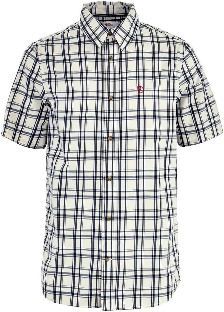 Fjällräven Övik Lite Shirt SS Men's Shirt Chalk White/Dark Navy