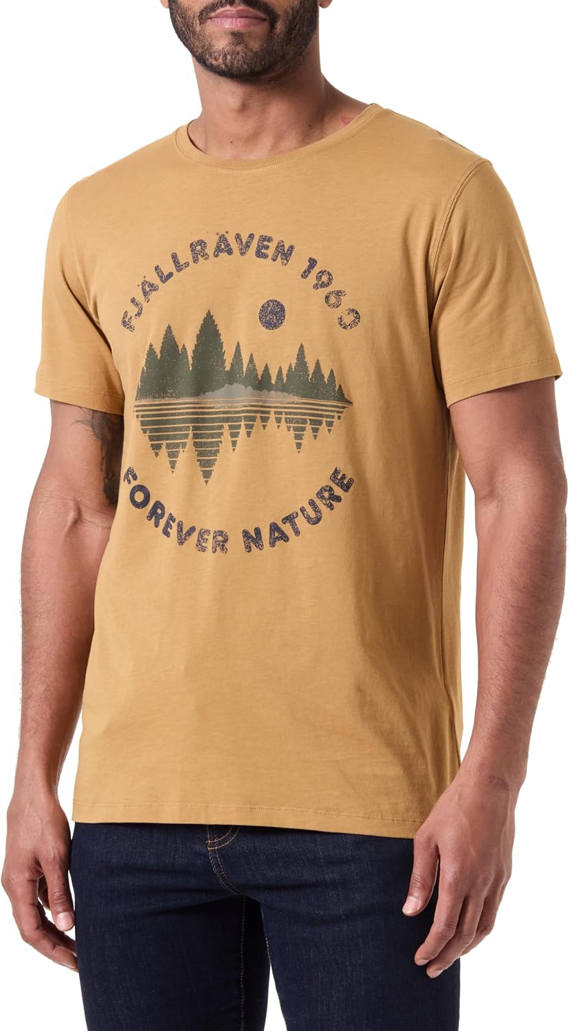 Fjall Raven Forest Mirror Mens Active Shirts & Tees Brown