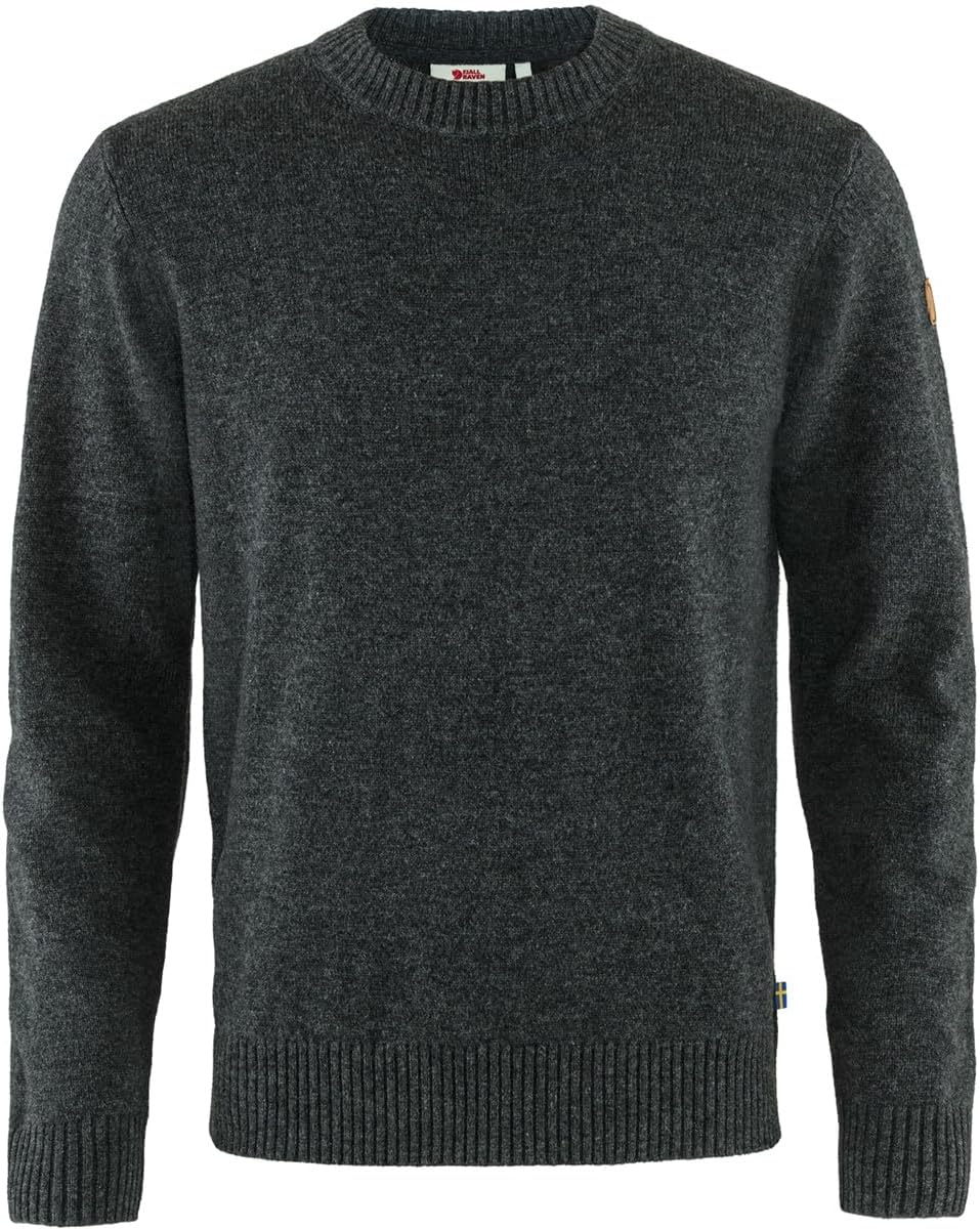 Fjällräven Men's Ovik Round-Neck Sweater M Dark Grey