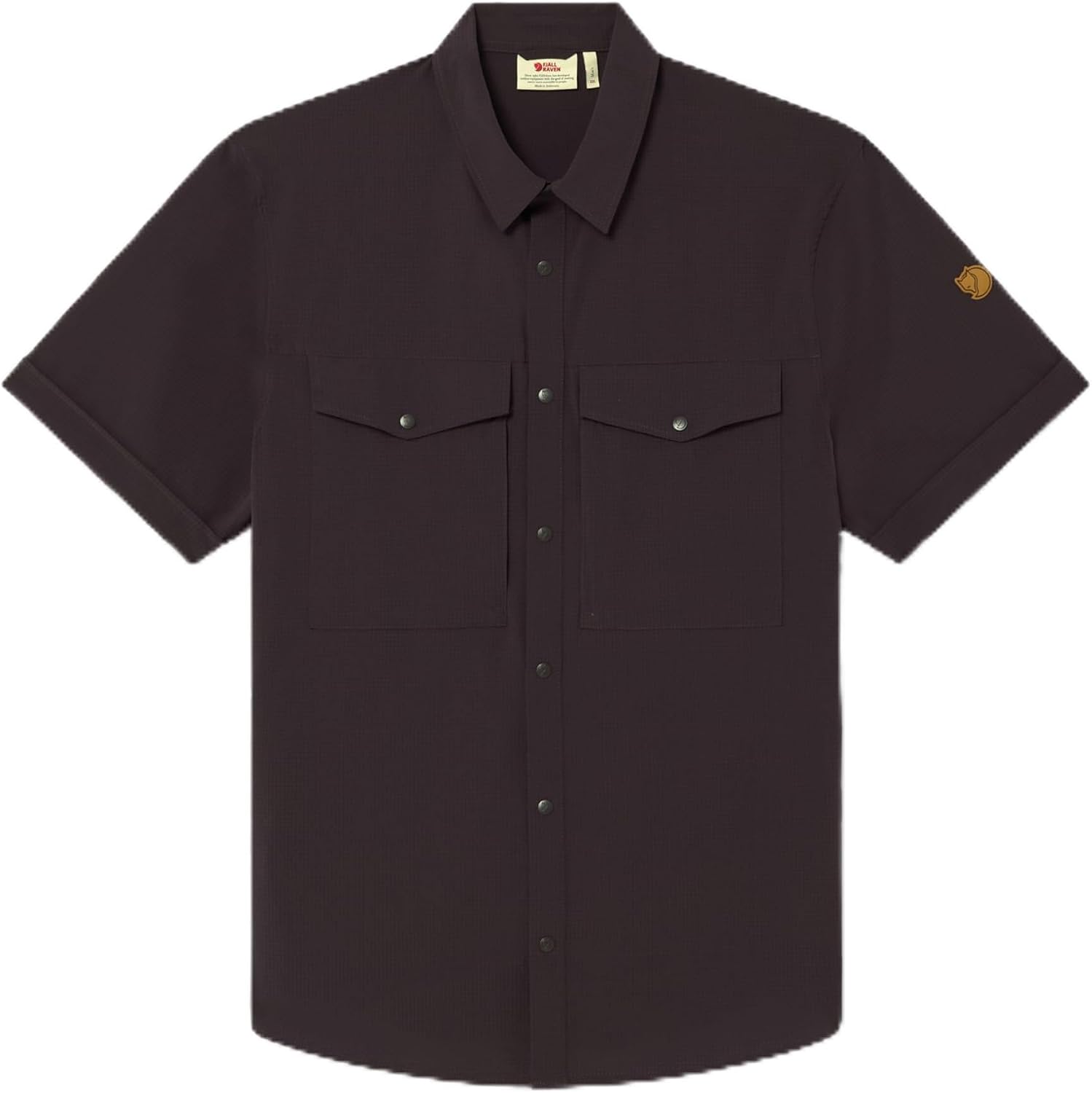 Fjällräven Abisko Men's Short Sleeve Trekking Shirt - Comfortable, Lightweight, Breathable Fabric - Hiking, Trekking Dark Grey