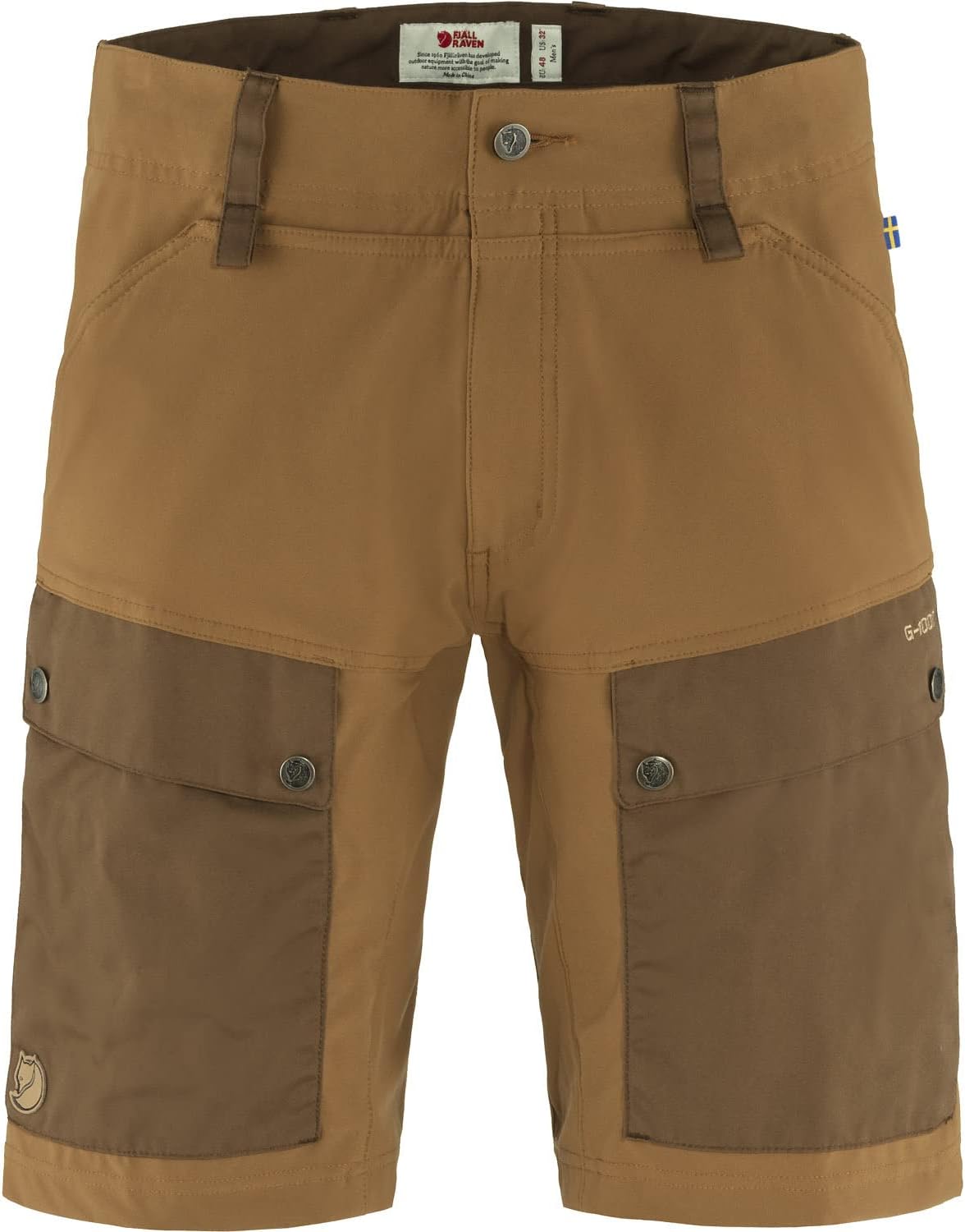 Fjällräven Keb Men's Trekking Shorts - Durable, Stretch Fabric, Reinforced Panels - Hiking, Trekking Brown