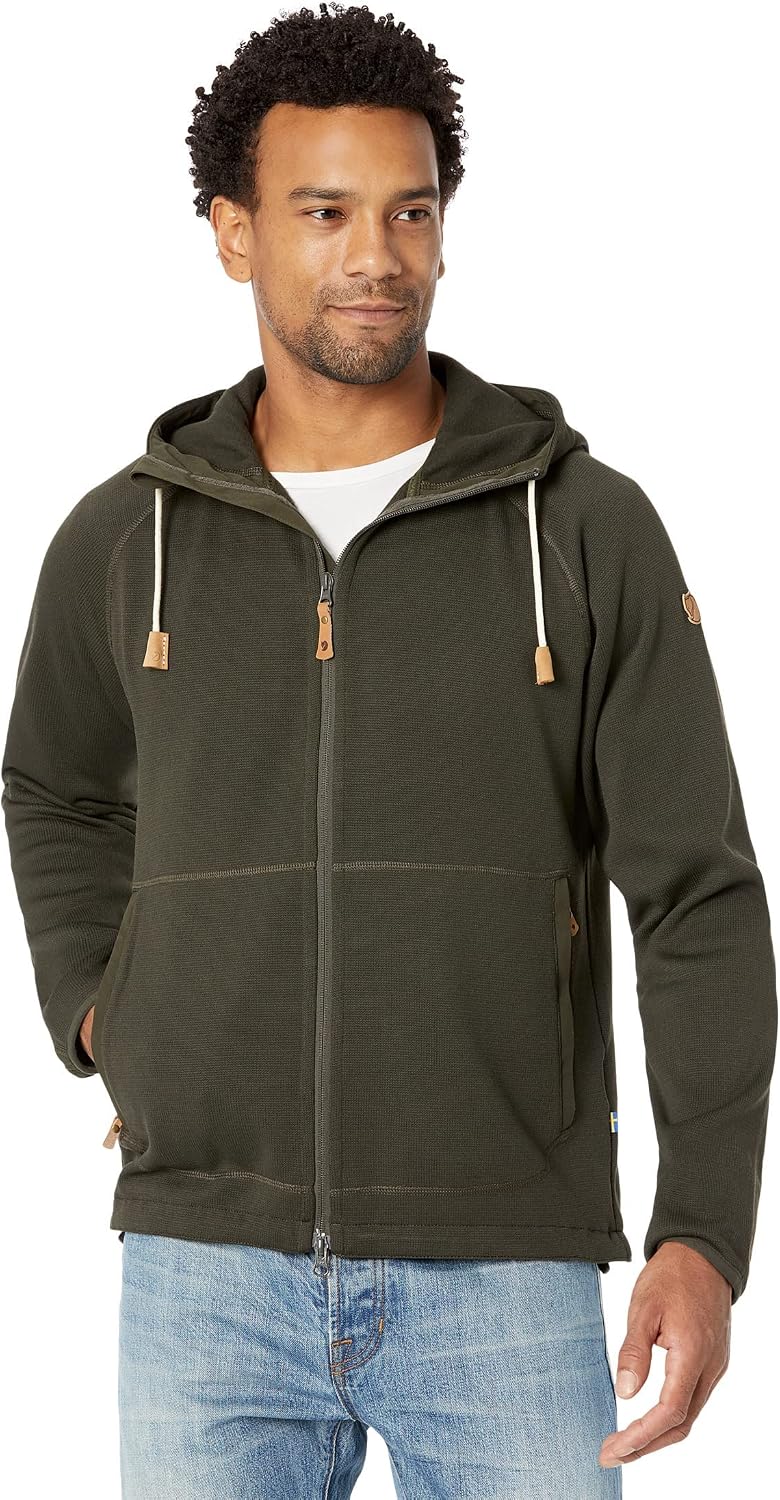 Fjällräven Men's Ovik Fleece Hoodie M Deep Forest