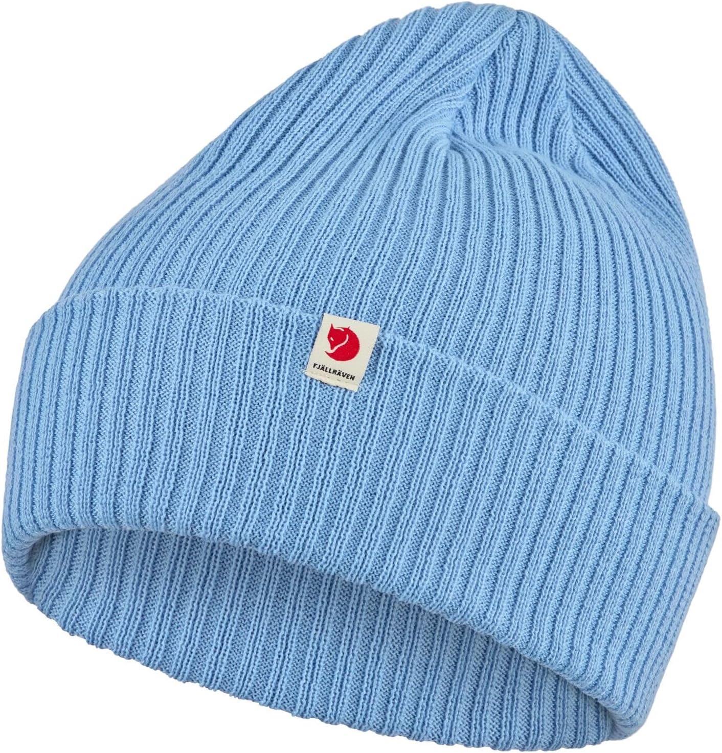 Fjällräven Rib Hat Beanie - Warm Soft Stretch Knit Winter Cap for Outdoor Everyday Wear Ultramarine