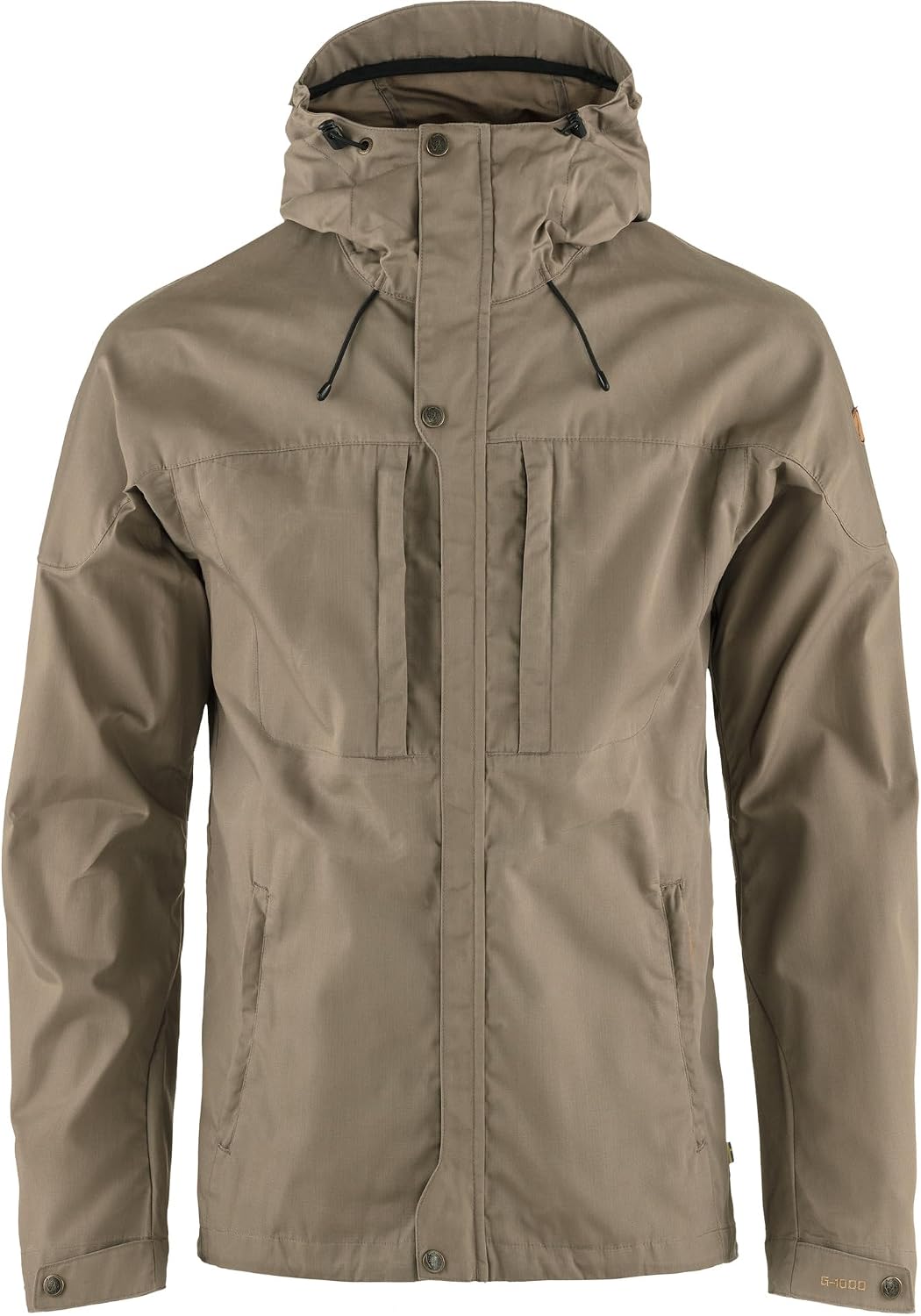 Fjällräven Skogso Men's Jacket - Water and Wind Resistant, Adaptable w/Greenland Wax, Breathable - Hiking, Trekking Suede Brown