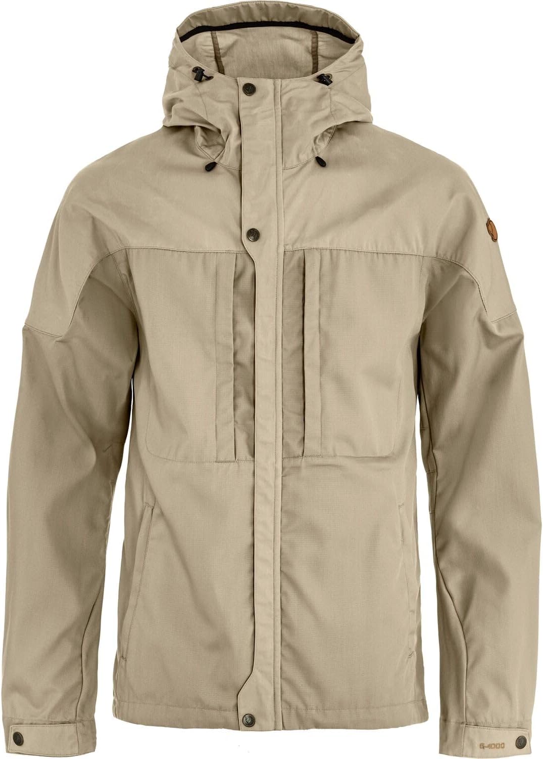 Fjällräven Skogso Men's Jacket - Water and Wind Resistant, Adaptable w/Greenland Wax, Breathable - Hiking, Trekking Fossil