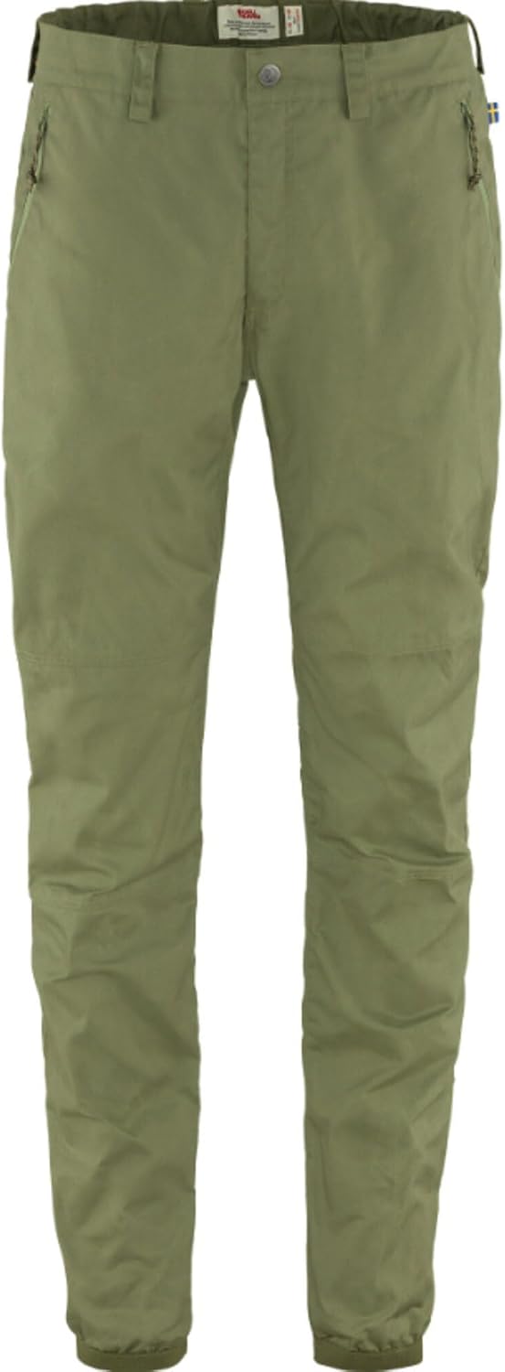Fjällräven Vardag Men's Trousers - Weather Resistant, Durable, Lightweight Fabric, Jogger Fit - Hiking, Trekking Green