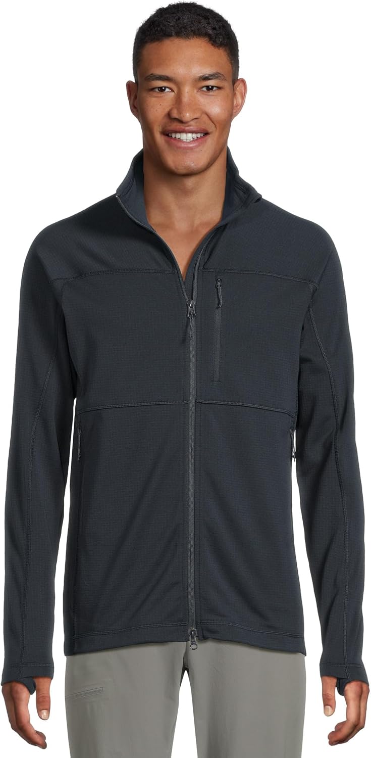 Fjällräven Abisko Lite Men's Fleece Jacket - Breathable, Comfortable, Lightweight Fleece Warmth - Hiking, Trekking Dark Navy