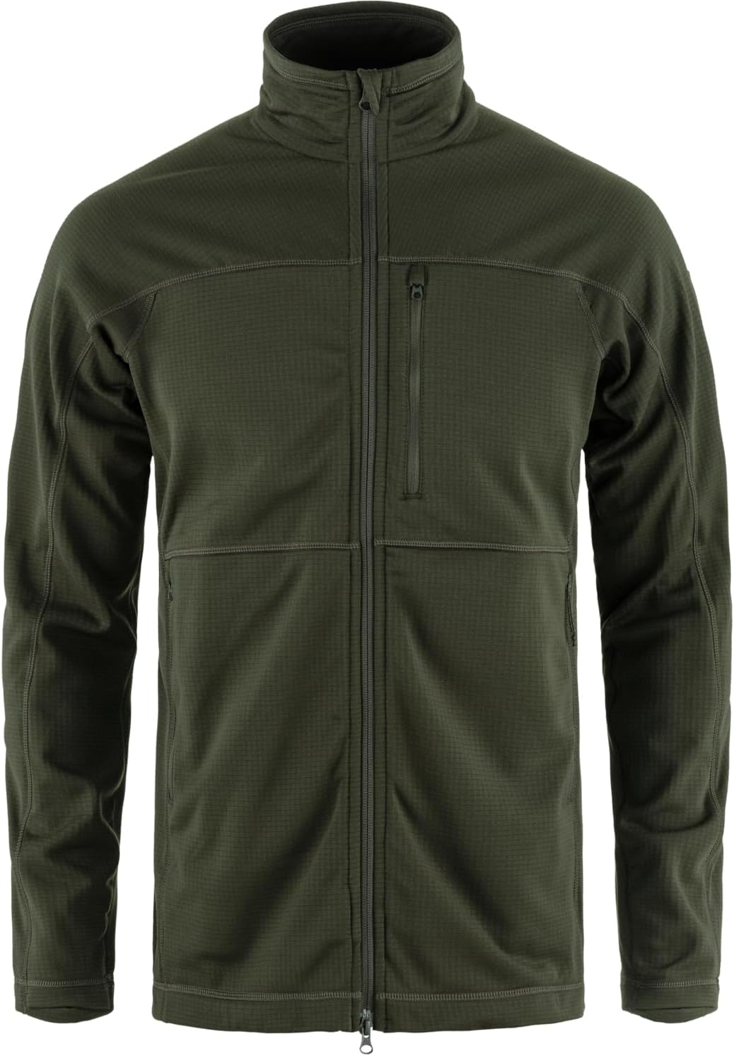 Fjällräven Abisko Lite Men's Fleece Jacket - Breathable, Comfortable, Lightweight Fleece Warmth - Hiking, Trekking Deep Forest