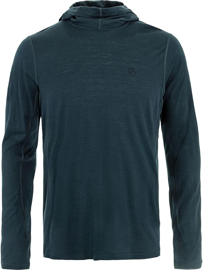Fjällräven Abisko Men's Wool Hoodie - Temperature Regulating Merino Wool, Lightweight Warmth - Hiking, Trekking Light Fossil