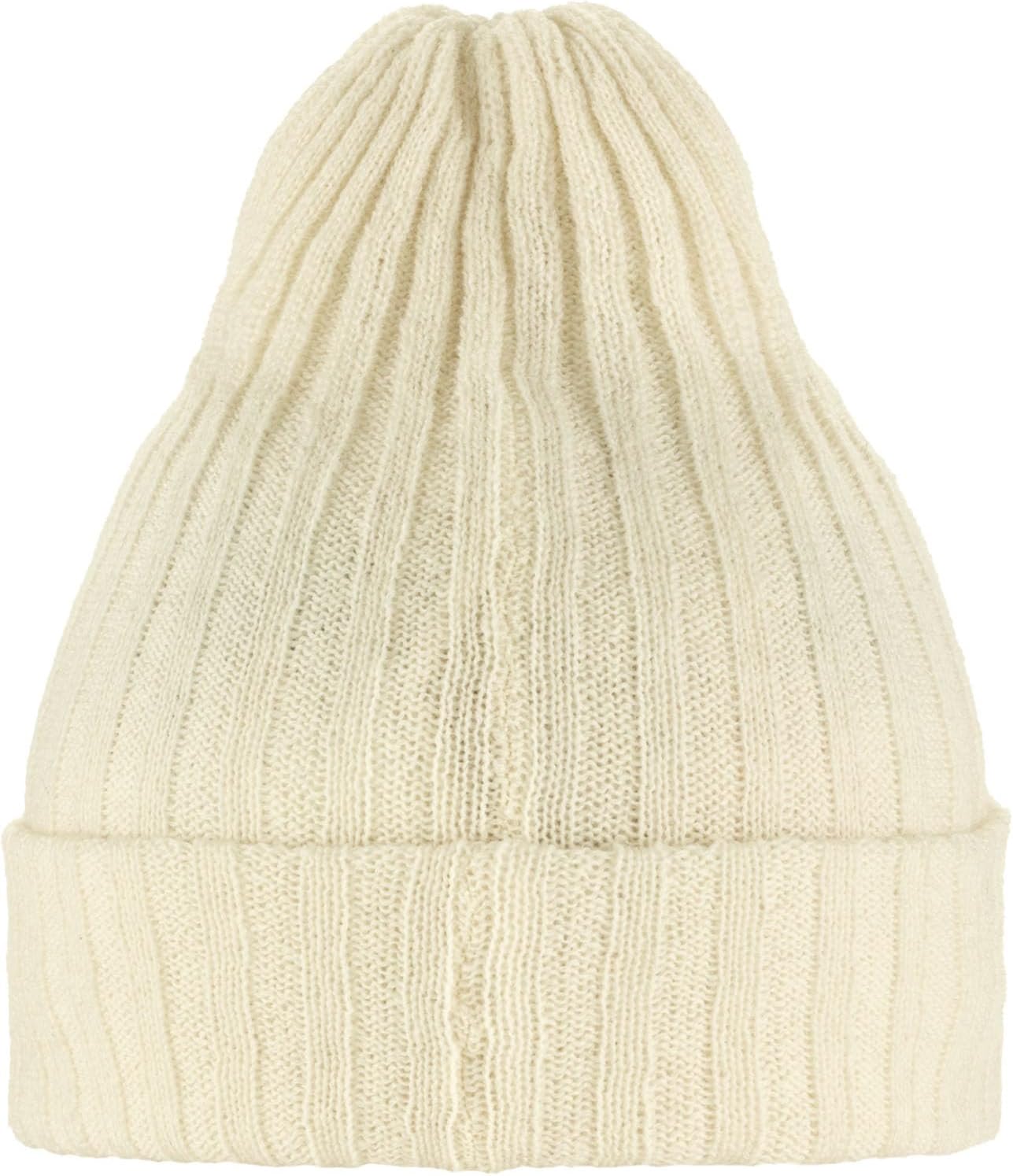 Fjallraven Byron Thin Men's Cuffed Beanie - Mid-Height Chalk White