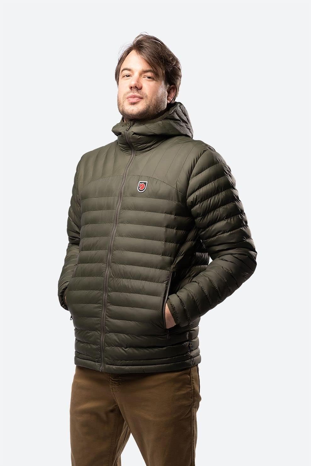 Fjallraven Expedition Latt Men's Insulated Full-Zip Midlayer Hoody Deep Forest