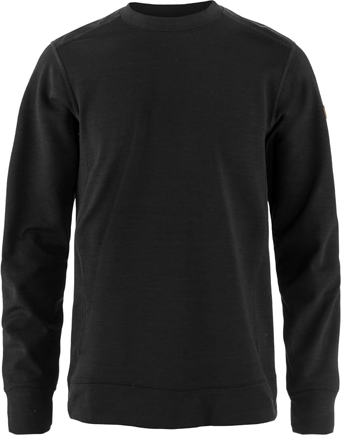 Fjällräven Keb Fleece Men's Crewneck - Insulated Fleece, Breathable Warmth, Durable Construction - Hiking, Travel Black