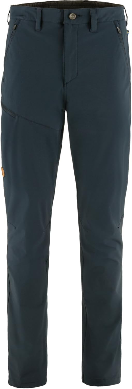 Fjällräven Abisko Men's Trekking Trousers - Stretch Panels, Reinforced Knees, Durable Fabric - Hiking, Trekking Dark Navy